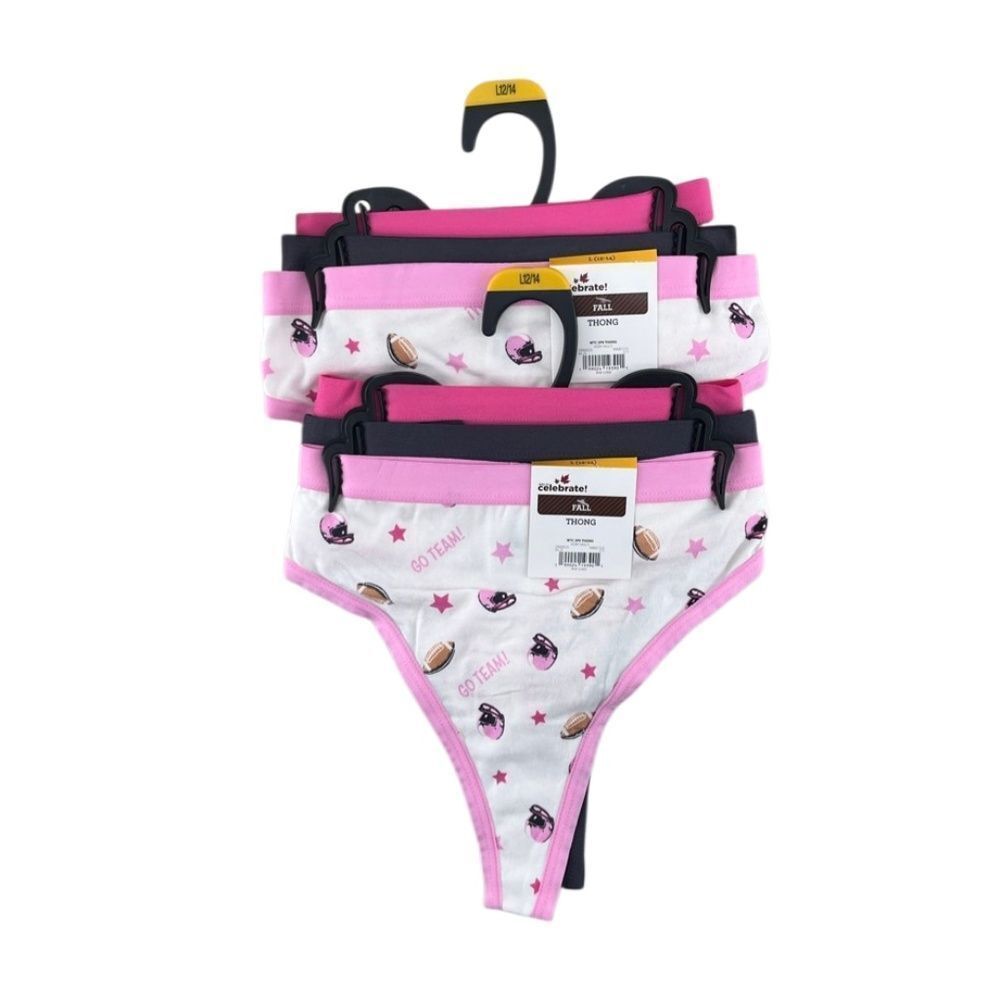 Thong Panties Underwear Cotton 2, 3-Packs Size L